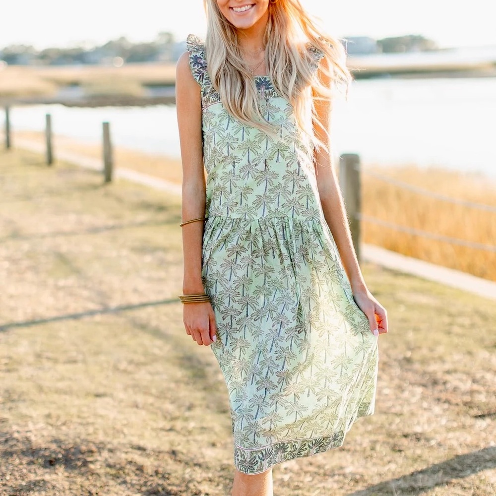 NWT Gorgeous Victoria Dunn Dusty Jade dress
